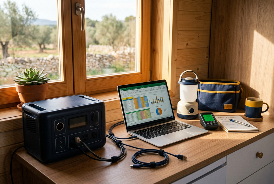 Cómo calcular la autonomía de una estación de energía portátil