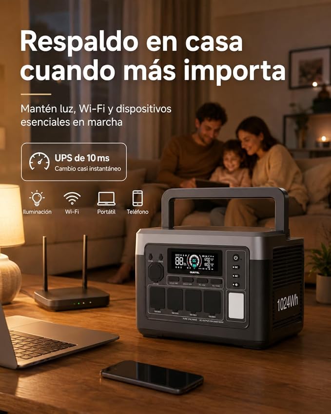 OUKITEL P1000PLUS: estación portátil de 1024 Wh y 1800 W